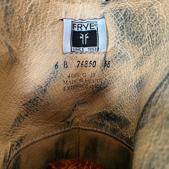 Frye Leather Back Zip Boots - Women - Size 6 - Beautiful Classic Boot - Picture 4 of 4